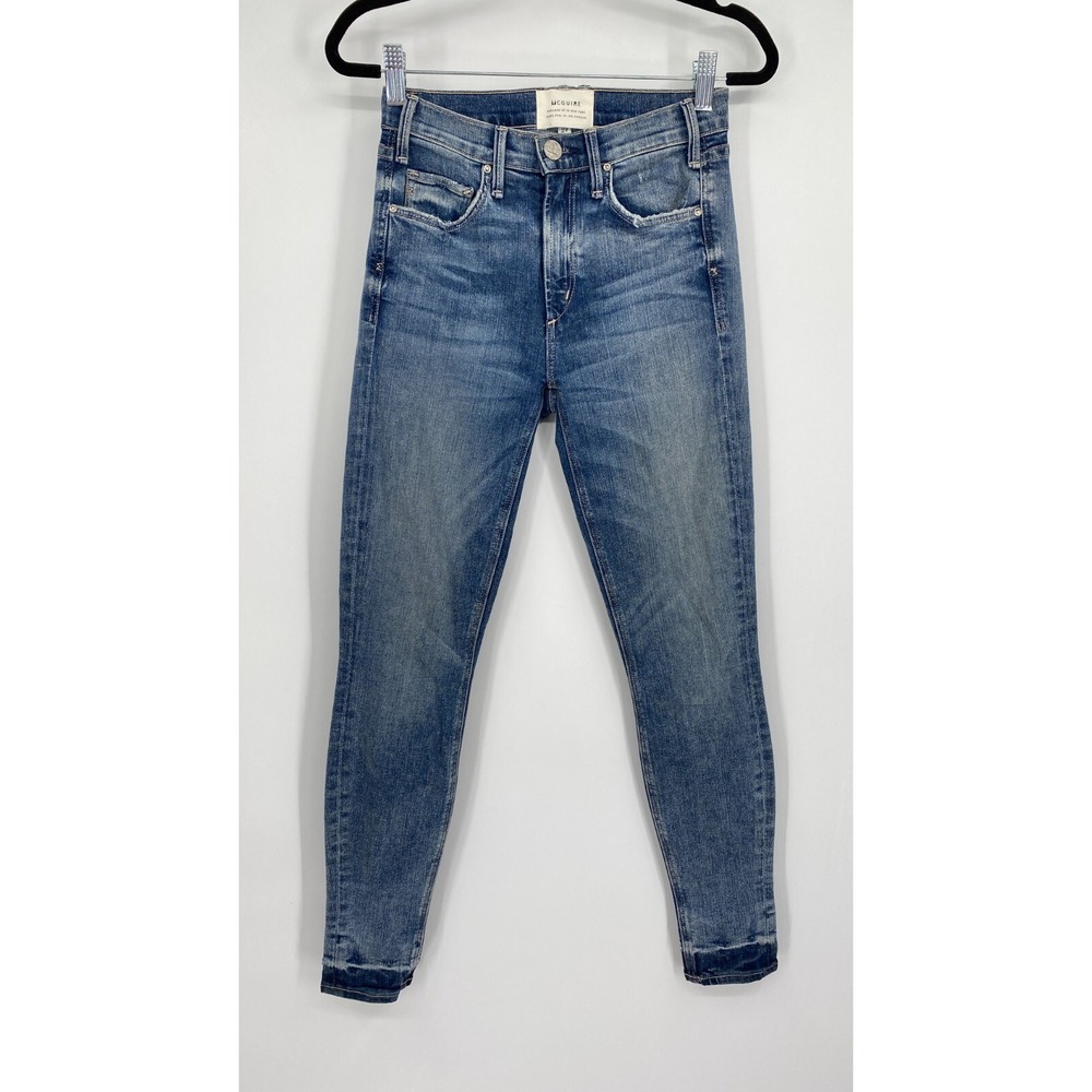 McGuire Skinny Jeans Womens Size 24 High Rise Newton Ankle‎ Stretch Denim Blue
